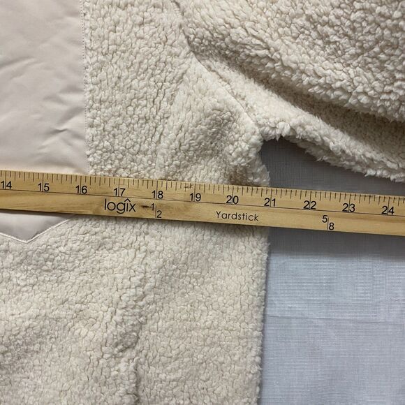 Gerry Sherpa Fleece Jacket Cream Full Zip Outdoor Lightweight Sz M - Picture 13 of 14